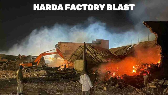 Image showing aftermath of the Harda factory blast